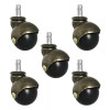 chairpartsonline 2" Antique Brass Ball Replacement Office Chair Caster Wheels