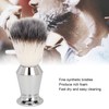 Beard Foam Brush Fine Synthetic Bristles Stainless Steel Fast Dry