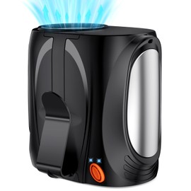 AI Portable Waist Fan, 6-Speed 16000RPM Strong Turbo Airflow, 40H Max Cooling Battery Powered Personal Fan Rechargeable, Hands-Free Shirt/Belt/Neck Fan for Work, Outdoor, Travel, Gift for Men