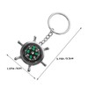 WOONEKY 1 Pair Compact Compass Keychain Lightweight Tool for Hiking