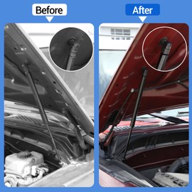 Front Hood Lift Supports Shock Struts Replacement Fit for Toyota FJ Cruiser 2007 2008 2009 2010, Car Front Hood Lift Supports Kit Assist Hydraulic Rod Gas Charged Strut Shock Lifting Bracket (Black)