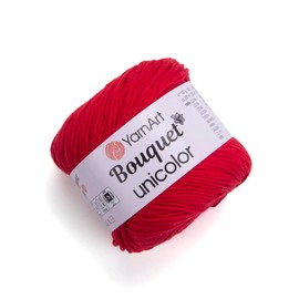 YarnArt Bouquet Unicolor 100% Cotton Yarn – Soft, Breathable & Lightweight Knitting and Crochet Yarn for Amigurumi, Baby Projects and Accessories