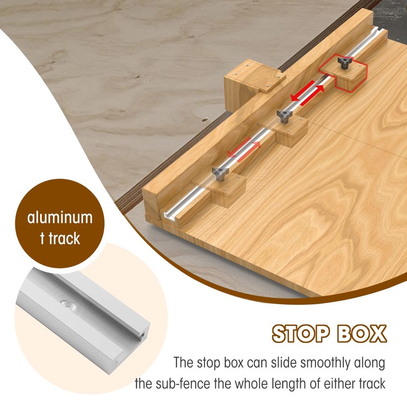 DIY Crosscut Table Saw Sled Kit with a Specific Guide