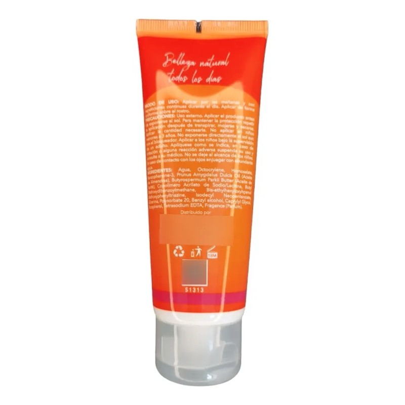 Protector Solar Facial50 Rayos Fps Uva Uvb 70ml Shelo Nabel