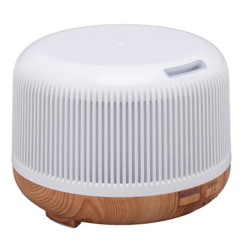 300ml Wood Grain Humidifier Aromatherapy Diffuser Humidifier with 7 LED