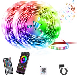 Led Lights for Bedroom 200FT Music Sync Color Changing Led Strip Lights with Remote and App Control, RGB Led Light Strip DIY Led Lights for Room, Christmas, Home Decor, Gaming Accessories (2 * 100FT)