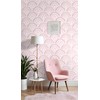 EeeComing Boho Peel and Stick Wallpaper Pink Geometric Wallpaper 17.3"