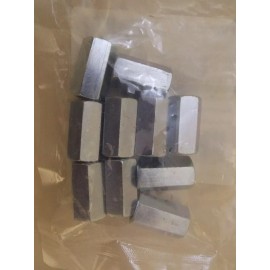 FNW Rod Coupling Nut 1/2"-13 x 1-1/4 FNWRCZ12 Bag of 10 , Zinc Plated