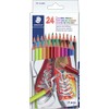 Staedtler Triangular Coloured Pencils, Assorted Colours, Pack of 24 (C24A6)