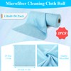 LDXDRU Microfiber Cleaning Cloth Roll, 100 Pack Tear Away Microfiber