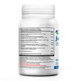 ALLBE JointCan 250mg Glucosamine, 267mg Chondriotin and 275mg MSM Capsules, 4 Packs of 90 Bone Health & Joint Support Capsules, Serving Size: 2 Capsules, 3 Servings per Day