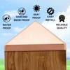 Blulu 4 Pcs 4''x4'' (Actual 3.5''x3.5'') Solid Copper Pyramid Post