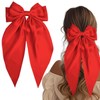 1 Stück Bow Hair Clip,Big Bowknot Hairpin mit langem seidigen