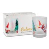 Culver Holiday Decorated Frosted Double Old Fashioned Tumbler Glasses, 13.5-Ounce,