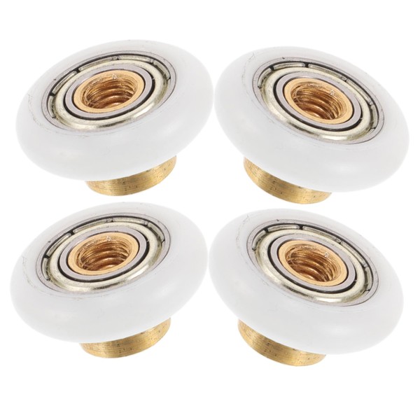 Generic 4pcs Durable Shower Track Rollers for Bathroom Glass Sliding