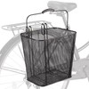 Pannier Bike Basket with Handle - Detachable Rear Wire Baskets