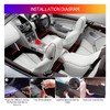 Car LED Strip Light, 4pcs 36 LED DC 12V Multicolor