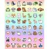 100 Pcs Animal Stickers for Kids, Cute Water Bottle Stickers