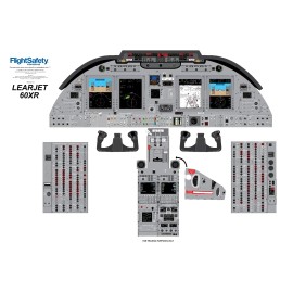 Learjet 60XR Cockpit Training Poster 24in x 36in
