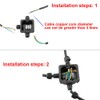 CESFONJER IP66 Waterproof Electrical Junction Box, 3 Way External Electrical