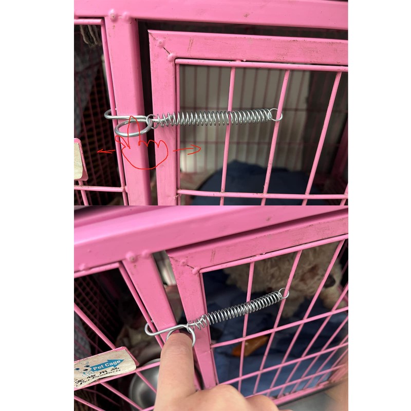 Cheerock 10pcs Spring Latch Hook for Cat Bird Cage, Pet