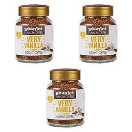 Beanies Very Vanilla Flavour Instant Coffee 50g, 3 Pack