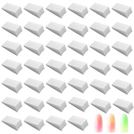 40 Pcs Triangle Nail Sponges for Ombre, Soft Nail Art Sponge, Ombre Nail Polish Sponge for Color Fade Manicure DIY Nail Art Tools(White)