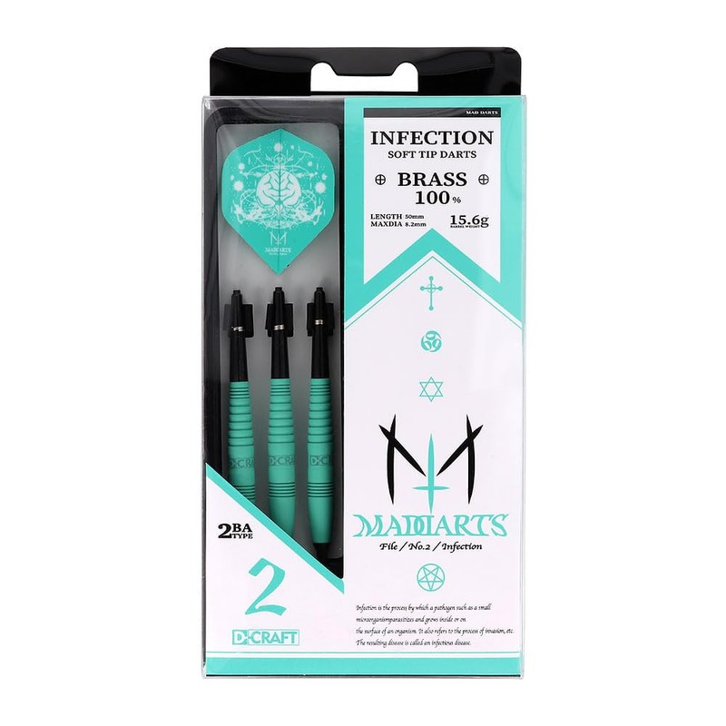 D.CRAFT DEECRAFT MAD DARTS INFECTION 2BA Darts Barrel Darts Set