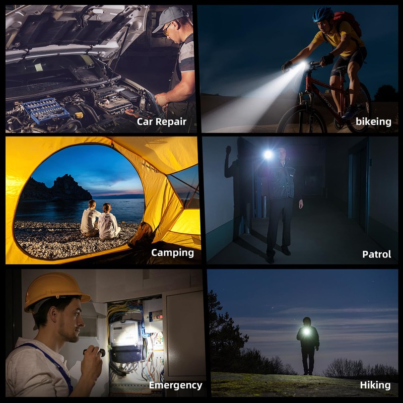 Amkulop LED Pocket EDC Flashlight, Compact Bright Handheld Flash Lights,