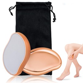 Komo Life Glass Hair Removal Pad, Just Use Unwanted Hair Care, Scratch Resistant, Storage Bag Included, Washable, No Irritation