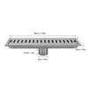 12 Inch Rectangular Linear Shower Drain 304 Stainless Steel Rustproof
