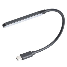 SEIWA F345 LED Illumination USB C Flexible Touch Light, 7 Color Switching Function, USB Type-C Flexible Arm, Rainbow Lighting, Touch Sensor Switch, Uses RGB High Intensity LED