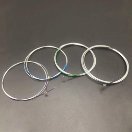 Cello Strings Stainless Steel Core Nickel-Plated Ball Head Aluminium Magnesium Wound 1 Complete Set and Cleaning Cloth