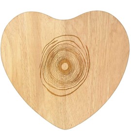 'Black Hole ' Wooden Heart Shaped Chopping/Cutting Board (WB00079497)