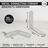 OMIDEAS 20 x Angle Bracket (60 x 60 x 16)