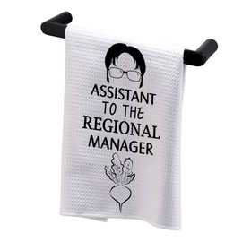 BDPWSS Assistant to The Regional Manager Kitchen Towel Office Fan Gift for Family Coworker Friend (Assistant to Manage TW)