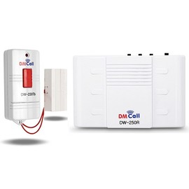 Mid-Range Wireless Doorbell & Security Alarm DW-270RT / Visitor Notification Bell / Door Open Warning Bell / Wireless Door Alarm