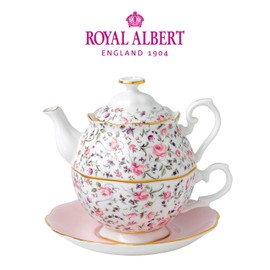 Royal Albert New Imperial Rose Tea for One Rose Confetti / 로얄알버트 뉴황실장미 티포원 로즈컨페티