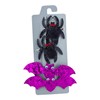 Lux Accessories Black Spider Red Eyes Purple Glittery Bat Googly