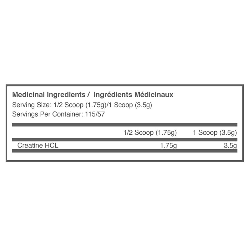 Ballistic Supps Creatine HCL 200 Grams - 57 Servings per