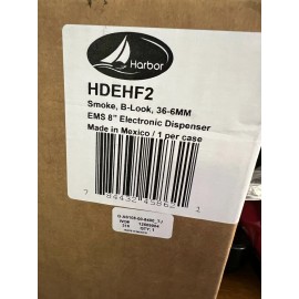 Harbor Electronic EMS 8" Paper Towel Dispenser HDEHF2, Smoke, B-Look 36-6MM