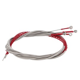 4Pcs Acoustic Bass String Set Stainless Steel Flexible Uniform Vibrations Bass String Replacement