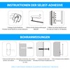 Deymogs Stainless Steel Kitchen Wall Roll Holder, No Drilling Required,