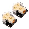 Hamilo Power Ground Distribution Block for Automotive Audio, 2-Pack