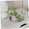 iplusmile Resin Peacock Sculpture Ornament Elegant Desktop Decoration for Home