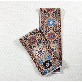 Streets Ahead Dollhouse Stair Runner Carpet 19.75" x 2" Beige Rust 1:12 Scale Miniature