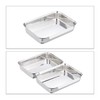 Relaxdays Breading Strait Stainless Steel 3 Schnitzel Breading Set Bowls
