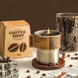 Boy Smells Americano Aroma Candle, Candel for Man & Women, 8.5 oz,Coffee Candel, Component Jelly Wax, 50 Hour Burning Time,