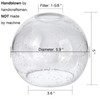 GoldSwift 3 Pack Round Sphere Glass Globes for Light Fixtures