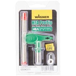 WAGNER HEA ProTip Nozzle 311, Airless Nozzle for Primers, Varnishes, Wall Paints, Latex Paints, Flame and Corrosion Protection, < 55% Less Mist, Green